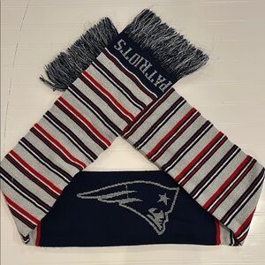 New England Patriots Striped Scarf